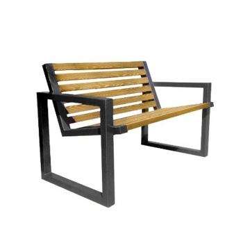 Уличная скамейка со спинкой "Gudda"